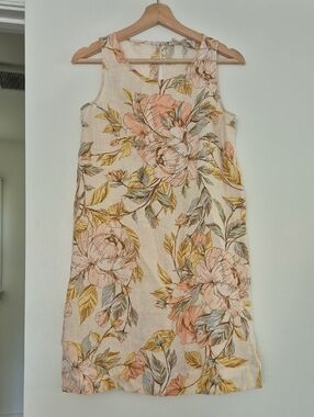 Zimmerman Inspired Floral Linen Dress